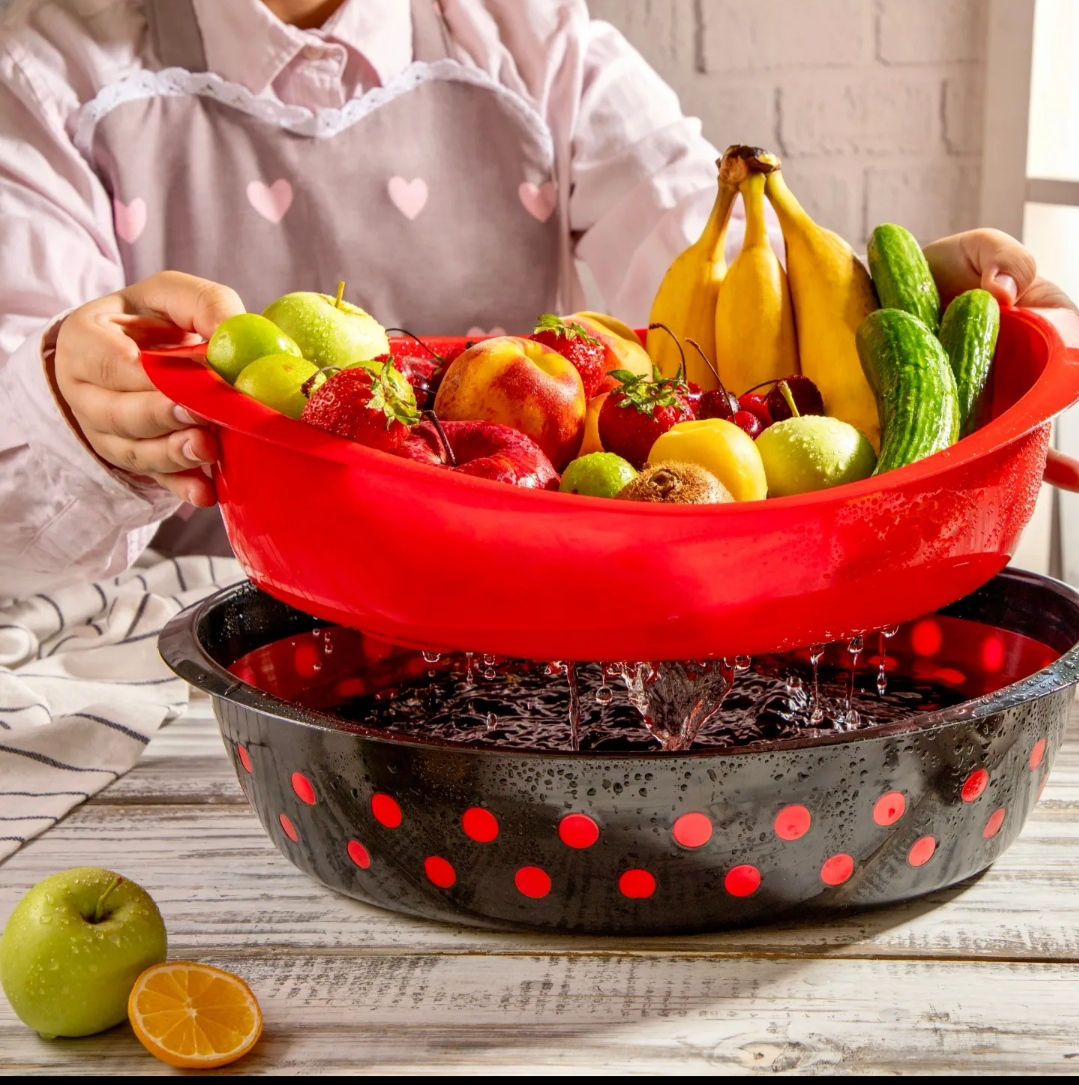 عکس کاسه آبکش دار بیضی 5 لیتری  