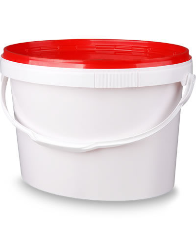 عکس سطل بیضی 10 لیتر pp