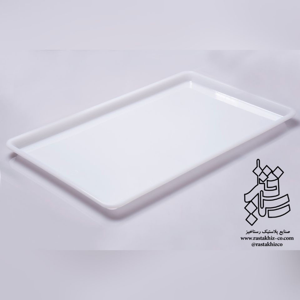 عکس سینی مستطیل پلی اتیلن طرح L