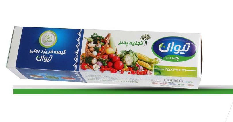 عکس کیسه فریزر 250 برگ جعبه ای