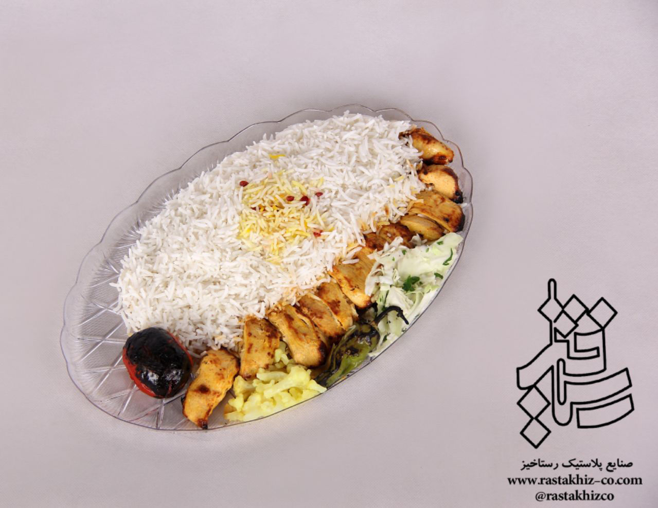 عکس سینی الماس بیضی 34 در چند رنگ