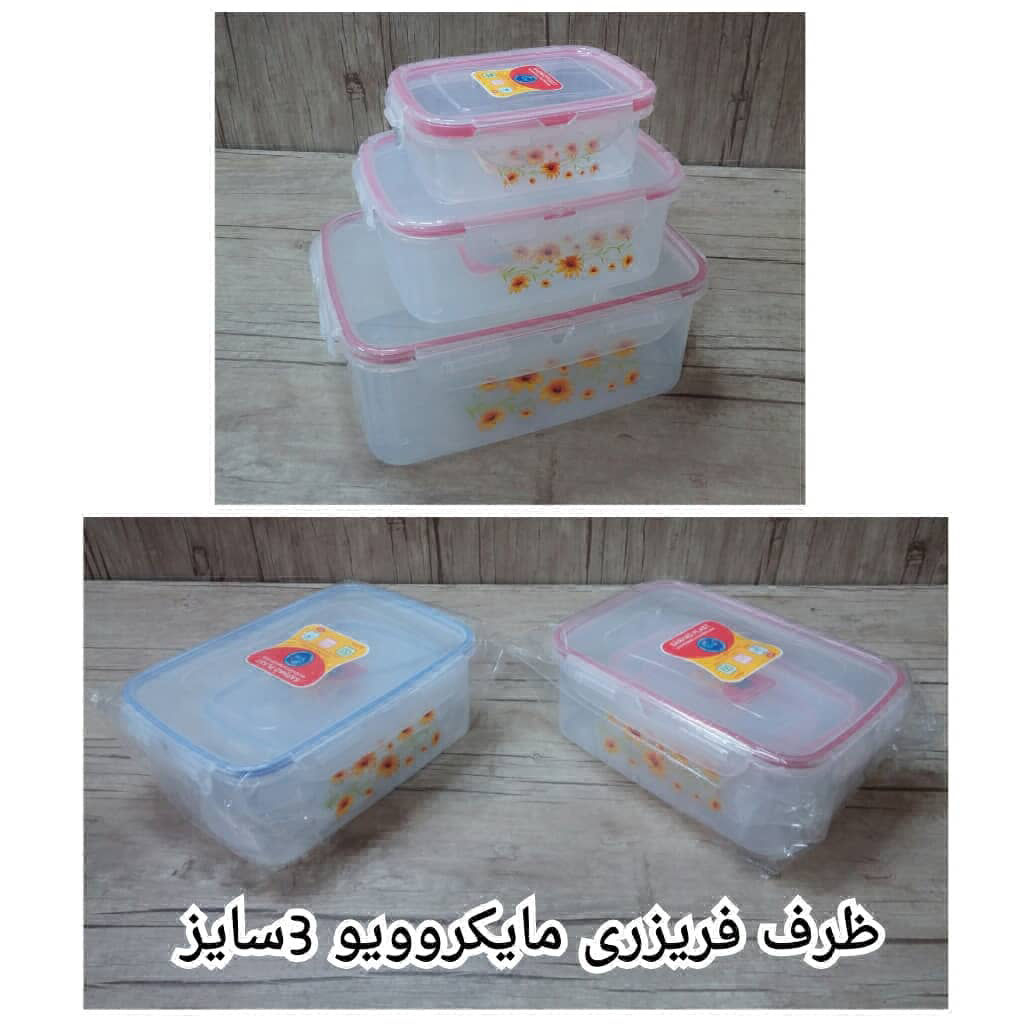 عکس ظرف فریریزی 3سایز
